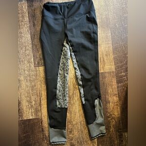 Size 26 Black and Gray Patterned Riding Pants